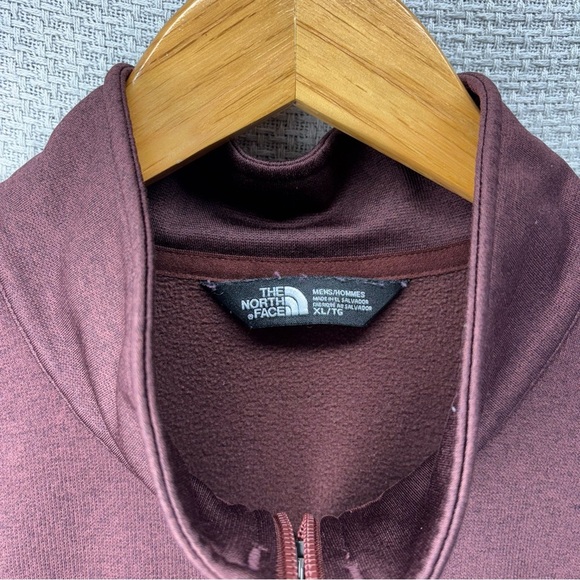 The North Face Canyonlands 1/2 Zip Pullover Fleece Sweatshirt Maroon Men’s XL - Picture 4 of 9